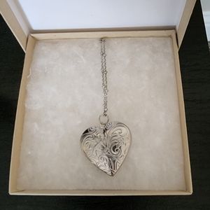 NIB Handmade Stainless Steel Locket Necklace